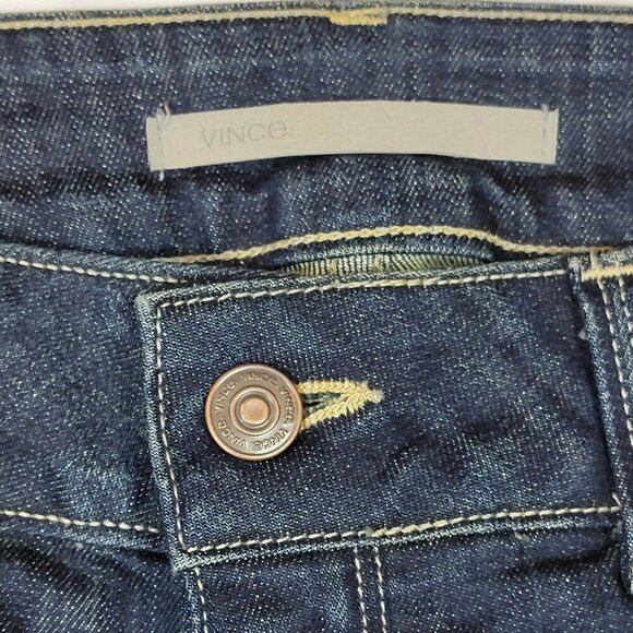 Vince Bootcut Jeans Size 29 Dark Wash Stretch Denim Made in USA - Picture 3 of 10